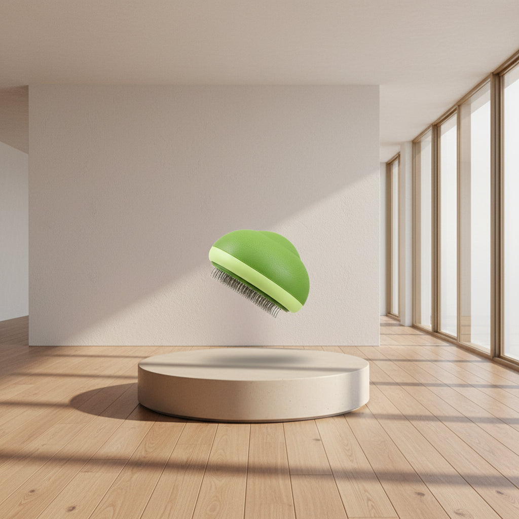 Avocado shape pet grooming brush for cat and dog hair removal