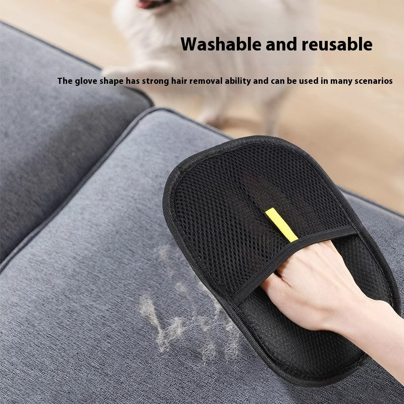 Pet Hair Remover Mitt – Deshedding Grooming Gloves for Dog, Cat & Rabbit | Long, Short & Curly Hair Brush Glove