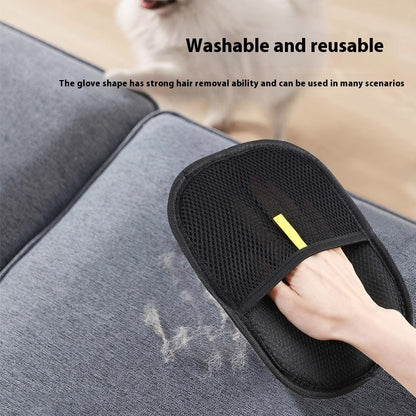 Pet Hair Remover Mitt – Deshedding Grooming Gloves for Dog, Cat & Rabbit | Long, Short & Curly Hair Brush Glove